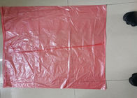 Pink hot water soluble laundry bags for hospital linen 840mm x 660mm x 25um