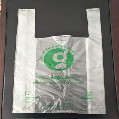 عينة مجانية صديقة للبيئة PVA حقيبة تسوق قابلة للذوبان في الماء حقيبة تي شيرت حسب الطلب
